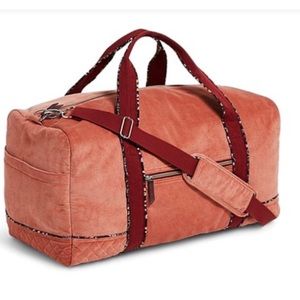 Vera Bradley VBU large travel, duffel bag in blush fig, new with tags